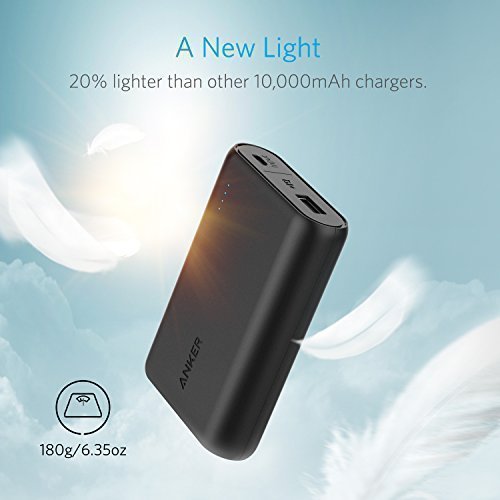 Anker PowerCore 10000mAh externer Akku, die kleinere und leichtere Powerbank, extra kompakt fÃ¼r iPhone, Samsung Galaxy und weitere Smartphones