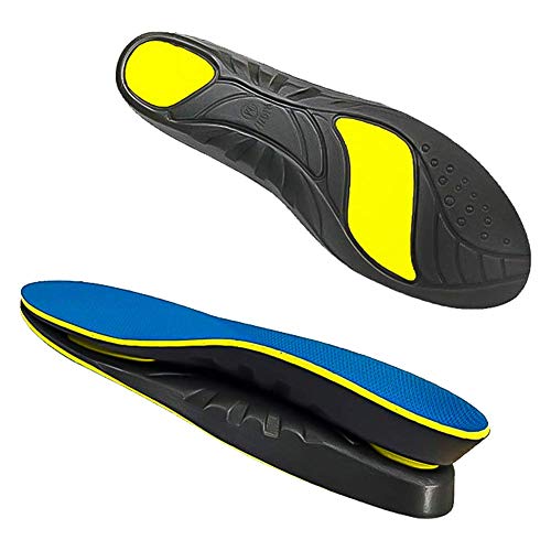 La'prado Semelles Sport, Semelles Orthopédiques Absorbantes Chocs pour Homme et Femme - Cuttable, Respirant Anti Odeur, Soulagement de Douleurs aux Pieds, 1 Paire (bleu-M)