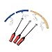 Produktbild leeko 3 PCS Tire Hebel Werkzeug Löffel + 4 pcs Felge, Anfahrschutz Tool Kit für Motorrad Reifen wechseln entfernen