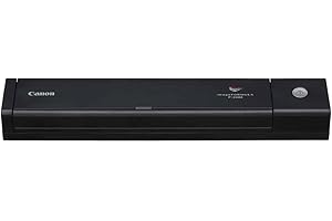 ‎CANON Canon P-208II - imageFORMULA Mobiler Dokumentenscanner (Duplex DIN-A4 Einzug, Farbe, 600dpi, 8 Seiten/Min, 10 Blatt ADF, PDF durchsuchbar, OCR, Plug & Scan, Twain, schwarz)