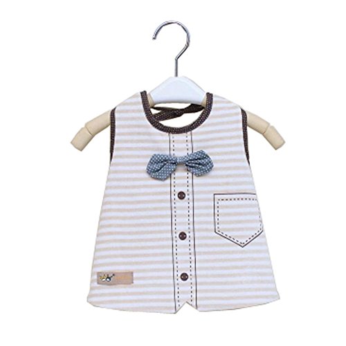 Cool Boy Waterproof Baby Feeding Clothes Saliva Towel Baby Bibs, Beige
