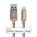 (APPLE MFI CERTIFIED CABLE ) PHONOKART ILIGHT SERIES GOLD BRAIDED LIGHTNING USB CABLE/1.5 m/2.4 amps RS.599.00