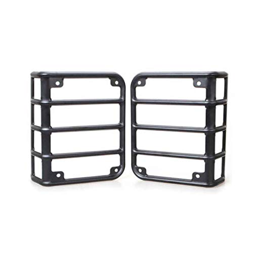 1 Pair Car Rear Tail Light Guards Covers Steel Rear Lamp Guard Protector for 2007-2016 Jeep Wrangler Regard