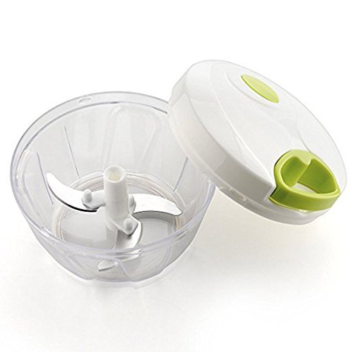 keynis® Gemüse und Obst Zwiebel Zerkleinerer Manuell Hacken Schneiden Mischen mit 3 Klingen - 4