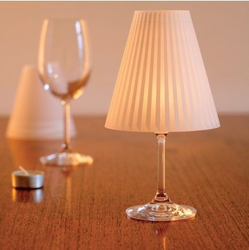 GORGEOUS HELEN /// Gorgeous Helen · 3 Enchanting Lampshades for Wine Glasses with Tea Lights - 2