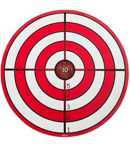 Jamso Design Zielscheibe 30cm - Saugnapfpfeile Ziel Mit Stroh-Aufdruck
