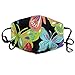 Produktbild Vbnbvn Unisex Mundmaske,Wiederverwendbar Anti Staub Schutzhülle,Butterflies Dust, Allergy & Flu Mask - Comfortable, Washable Face Mask - Ideal for Dog Grooming - Protection from Dander, Hair, Dust,