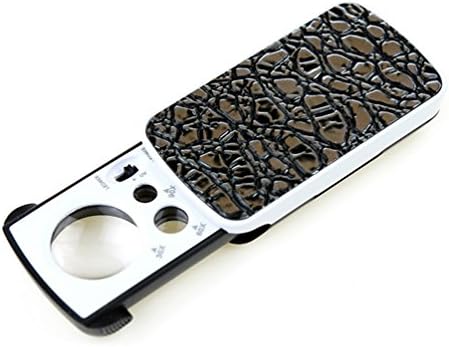 Pulling Type Magnifying Glass 30X60X90X 3 Lenses With 2 LED Banknote Inspectionand Jewelry Identification Magnifying Glass