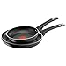 Produktbild Tefal Jamie Oliver 2Pc Aluminium beschichtete Pfannen Antihaft-Bratpfannen-Set, Schwarz