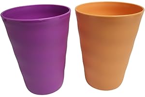 Tupperware Trinkhalmbecher Trinkbecher Plastikglas Junge Welle 330ml Trink Becher 330 ml (Becher 2er Set 330ml)