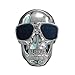 Produktbild Upxiang Schädel Metallic Subwoofer, Speaker Bluetooth Lautsprecher, Wireless Shape Bluetooth Lautsprecher, Mobile Lautsprecher, Stereo-Lautsprecher (Silber)