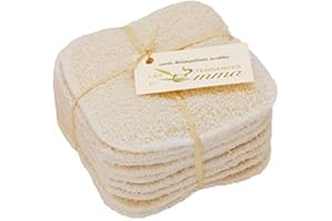 LES TENDANCES D'EMMA 10 Disques en coton bio à démaquiller lavables