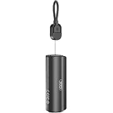 XO Fenerli Mini Powerbank 5000mAh &ndash; Type-C Lightning, Ultra Taşınabilir Şarj Cihazı, LED Fenerli, Type-C Giriş-&Ccedil;ıkış, 10.5W H