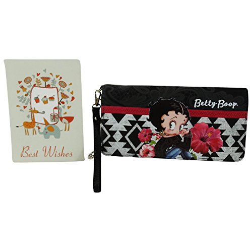 Preisvergleich Produktbild Betty Boop Tribal Groß Damen Geldtasche Geldbörsen Geldbeutel Portemonnaie L