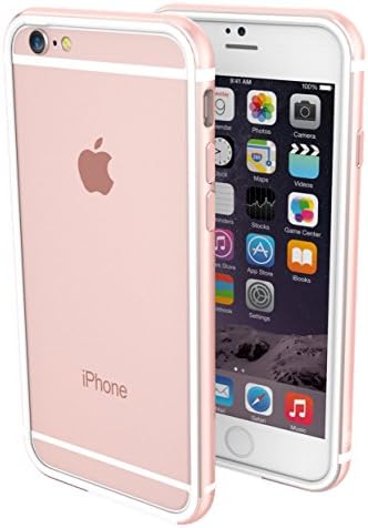 K11 Premium Bumper for Apple iPhone 6/6s - White/Rose Gold, Case, TPU