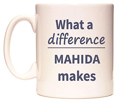 WeDoMugs What a Difference MAHIDA Makes Ceramic 11oz Coffee Mug
