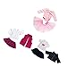 Produktbild Gazechimp 3 Sets Puppen Bekleidung Für 18 '' American Girl Puppen - Ballett Tanz Anzug / Hemd Rock Weste Anzug / Jeans Anzug