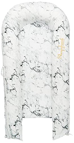 ENFANT terrible Design AB 150048745 Sleepyhead Grand Pod - Lettino/lettino da viaggio, Carrara Marble, Multicolore