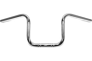WESTLAND CUSTOMS 1 inch (25.4mm) Handlebars Narrrow Ape Hanger 9 Inch Chrome compatible with Harley Davidson