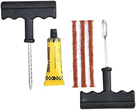 Anger Sam Car Tire Repair Kit, Tyre Repair Kit, Car Van Vacuum Tyre Tire Puncture Repair Kit Bicycle Repair Tools