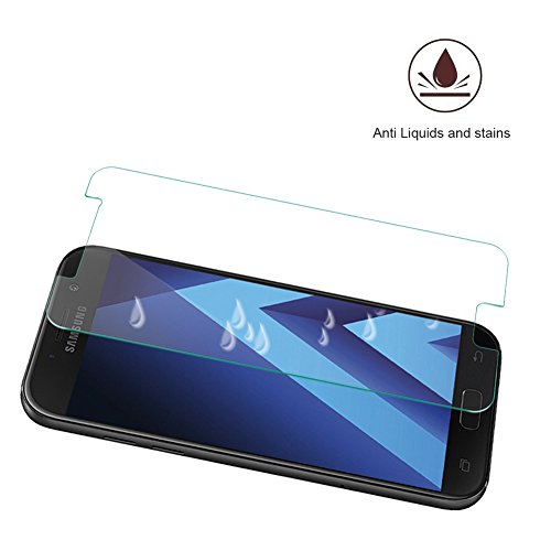Galaxy A5 2017 Panzerglas 2 Stück Schutzfolien zu screenen Glas Schutzfolie Displayschutzfolie Folie Premium Gehärtetem Glas Schirm-Schutz Handy Displayschutz Schutz Transparent Kristallzelle Panzerfolie für Samsung Galaxy A5 2017 SM-A520 [High Definition Ultra-beständig mit Härte Anti-Blase] - 3