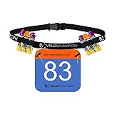 VeloChampion Triathlon Marathon Running Race Number Belt 6 Gel paste pack hydration holder