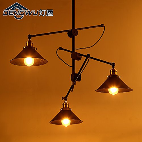 Preisvergleich Produktbild KHSKX Deckenleuchte,E27 Industrie-Stil Kronleuchter kreatives American retro Restaurant Eisen Wohnzimmer Decke Kronleuchter Persönlichkeit Cafe 800 * 1120 mm