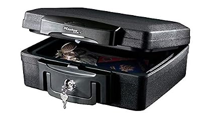 Master Lock Mallette de sécurité ignifuge et étanche avec serrure à clé