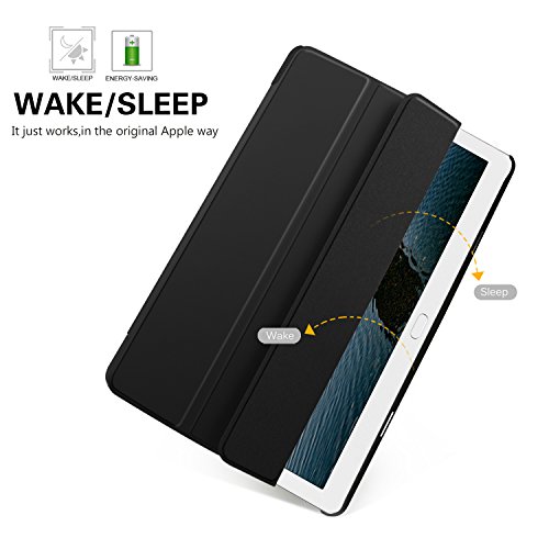 ELTD Huawei MediaPad M3 Lite 10 Hülle Case – Ultra Schlank Smart Cover Tasche Schutzhülle Case Für Huawei MediaPad M3 Lite 10 mit Standfunktion, Schwarz - 3