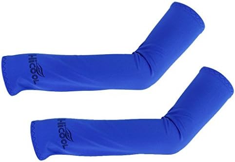 Snowwer 1 Pair of Cycling/Golf Sport Arm Sleeves Cooler Cover Sun Protection---Dark Blue
