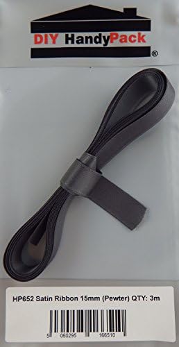 DIY HandyPack - 15mm Satin Ribbon PEWTER