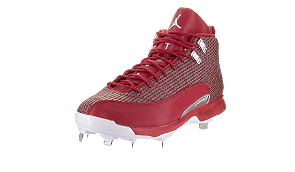Nike Jordan Men's Jordan XII Retro Metal Gym Red/White/Metallic Silver  Baseball Cleat 10.5 Men US: Amazon.co.uk: Shoes \u0026 Bags