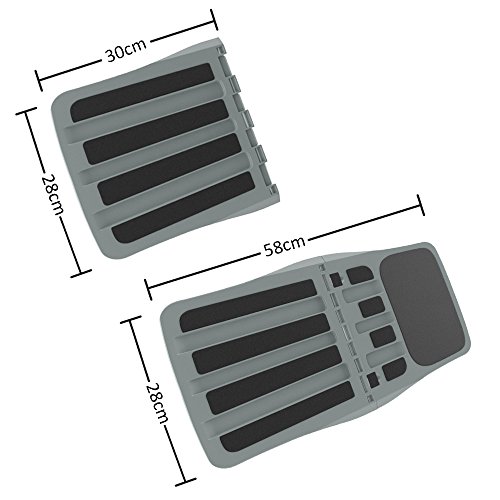 Bidear Faltbar Laptop Ständer, Beweglicher Spielraum Notizbuch Laptop Schreibtisch mit eingebauter Mausunterlage - 5