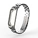 Produktbild YUYOUG_watch strap yuyoug für Xiaomi Mi 3 Band Fashion Edelstahl Luxus Handgelenk Trageriemen Metall Armband Verstellbar Ersatz Sport Armband, Silber