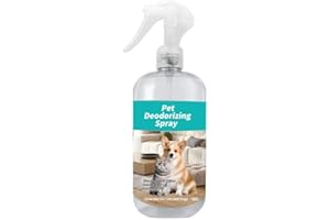 XIEXIENI Eliminador de Olores de Mascotas, Neutralizador de Olores de Orina de Perro y Gato, Spray Removedor Olores de Mascotas 500ml - Eficaz Contra Olores Fuertes de Urina de Mascotas en Alfombras, Sofá