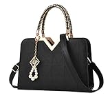 MATERIAL:HOCHWERTIGE PU LEDER JUND Mode Luxus Handtasche Lässig Shopper Handtaschen Schicke Lacktasche Damen Ledertasche