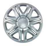 4-teiliges Set CM DESIGN NASCAR Silber - 16 Zoll, passend für Fast alle Audi z.B. für A4 B5 S4 8D