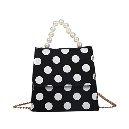 Preisvergleich Produktbild Felicove Damen Handtasche, Fashion Dot Printed Pearl Umhängetasche Umhängetasche Handtasche