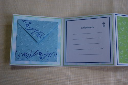 Patengeschenk/Patenbrief/Erinnerungsbox – blau für Taufe *HANDMADE* - 2