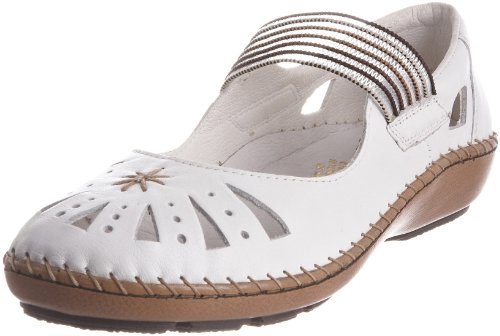 Rieker Women's Cindy 44865-80 Weiss/Beige Mary Jane 44865-80, 4 UK (37 EU)