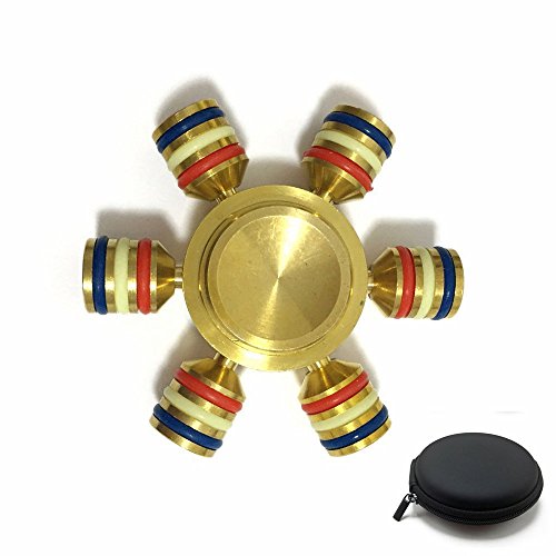 EDC Fidget Spinner DIY Brass Finger Spinner with Luminous Rubber Bands Hand Spinner for Adults/Kids EDC Fidget Spinner DIY Brass Finger Spinner with Luminous Rubber Bands Hand Spinner for Adults/Kids