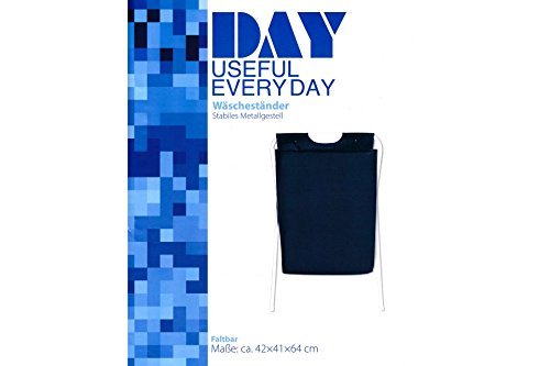 Wäsche Ständer DAY klappbar schwarz Metallgestell Wäschestän - 5