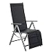 Produktbild Aluminium RELAX-BANK Klappstuhl braun | Geflecht faltbar Rattan-Optik | ca. 116 x 95 x 66 ~ds11