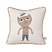 Produktbild Ferm Living - Kissen, Kinderkissen, Zierkissen - Cat, Katze - 100% Bio-Baumwolle - 30 x30 cm - mit Füllung