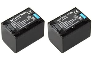PABUTEL-BUNDLE 2er-Set Ersatzakku für den Sony FDR-AX53 / AX53 Ultra HD Camcorder - Akku für Sony NP-FV70 (1500mAh) inkl. PATONA Displaypad