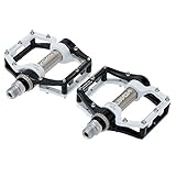 Lixada Ciclismo Pedale MTB Bicicletta Pedale Piattaforma Cuscinetti Sigillati 9/16' Alberino Filettatura