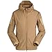 Produktbild Hirolan Herren' Freizeitjacke Herbst Trenchcoat Winter Langarmshirts Reißverschluss Fliegerjacke Patchwork Sportjacke mit Kapuze Sweatshirt Strickjacke Parka Outwear (S, Khaki)