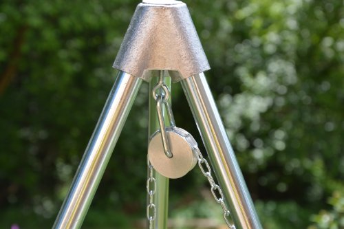 Dreibein Schwenkgrill inkl. 70 cm Rost aus deutscher Produktion - 3