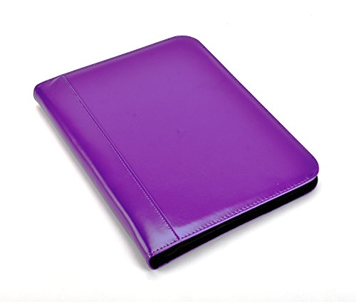 Arpan A4 violett Deluxe Leder Look Business Konferenz Ring Binder Portfolio - 2