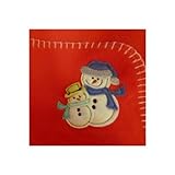 76 cm x 101 cm Padres de bebé Fleece Blanket elección del muñeco de nieve rojo